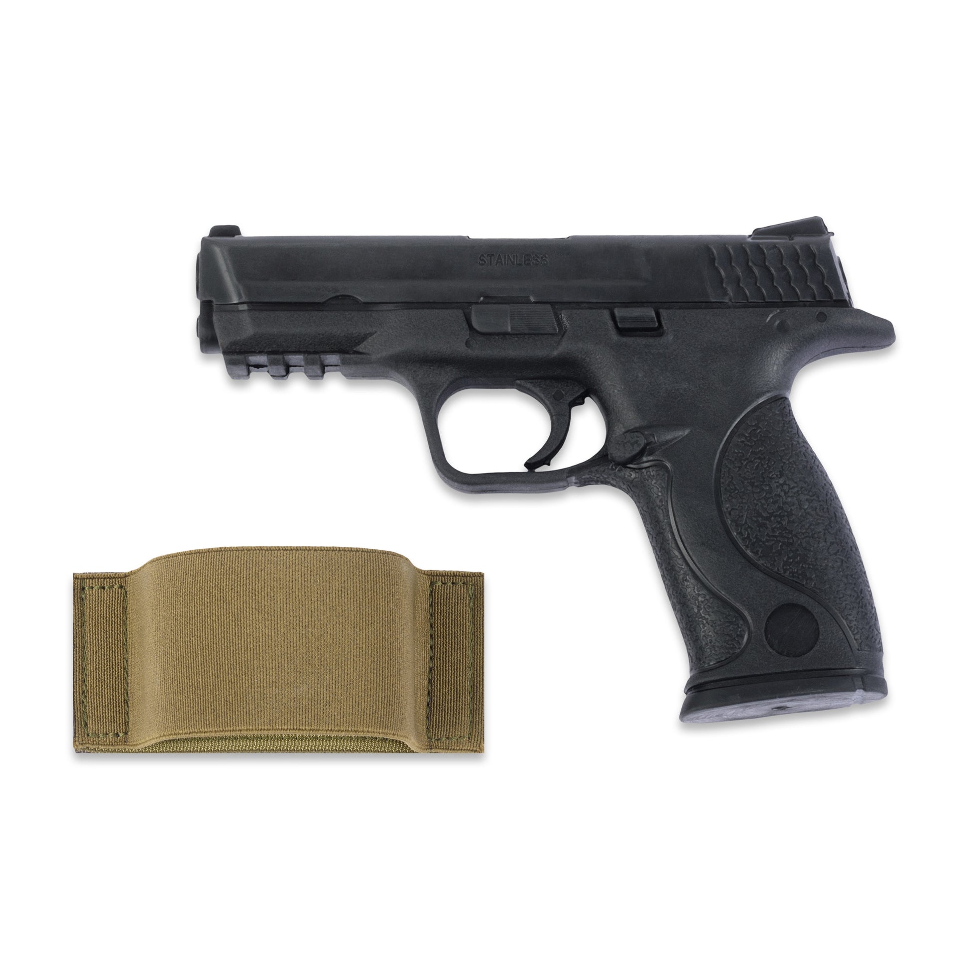 Rubber Holster for Pistol – Fits into Backpack Module (Compatible with Integrator Modular Game Vest with Holster System)